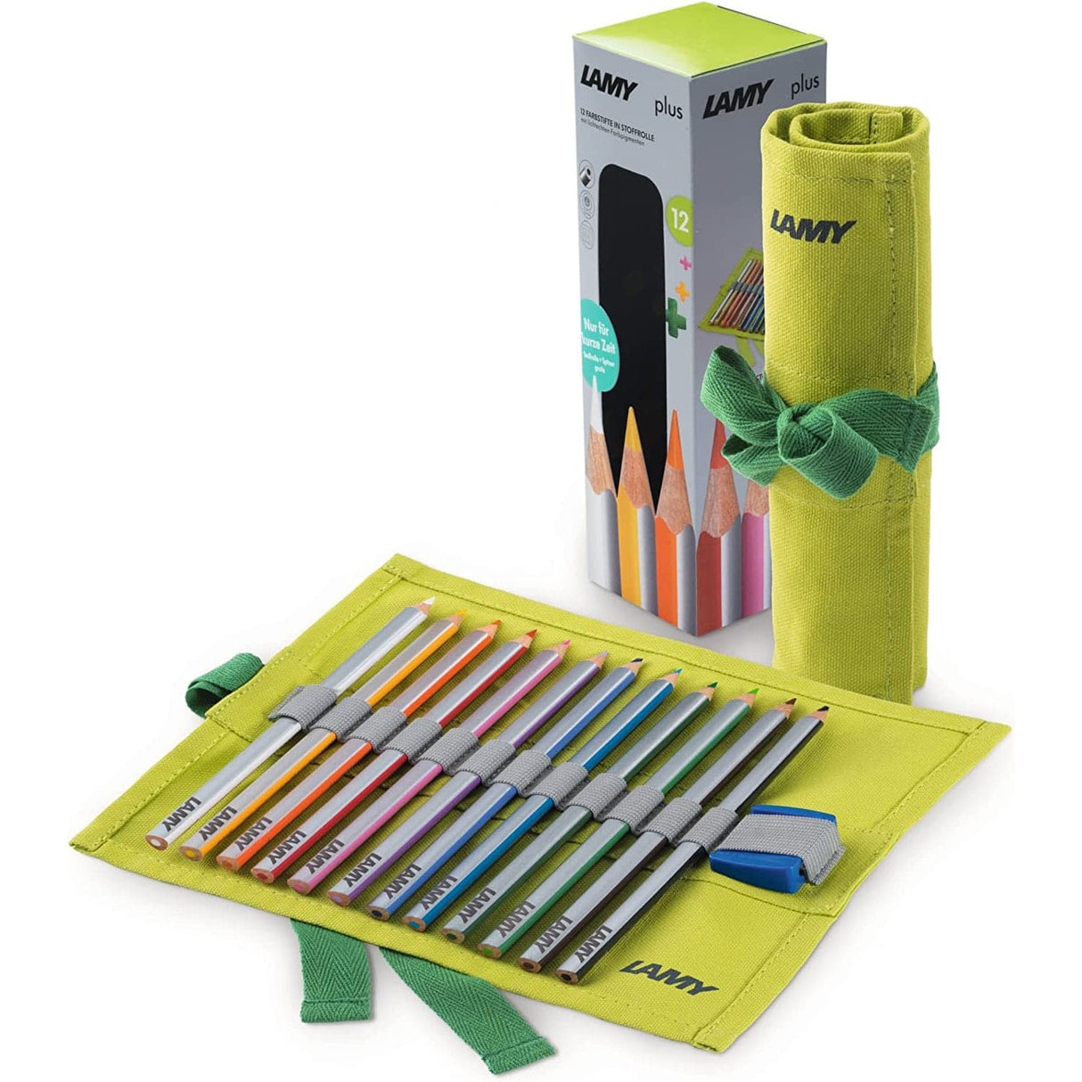 Lamy Plus Colored Pencils with Green Cloth Roll - Pack of 12