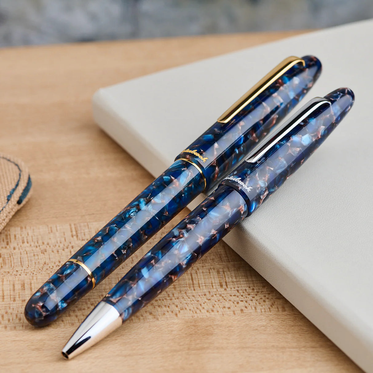 Esterbrook Estie Nouveau Bleu Nouveau Bleu with Gold Trim -  Fountain Pen (Button Piston)