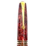 Conway Stewart Lustrous Marbled Scarlet Fountain Pen