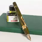 Stipula Da Vinci Green Ripple Ebonite Limited Edition Fountain Pen