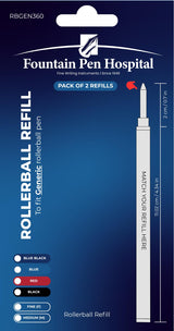 Rollerball Refill by FPH - Fits Most Rollerball Pens (Pack of 2)